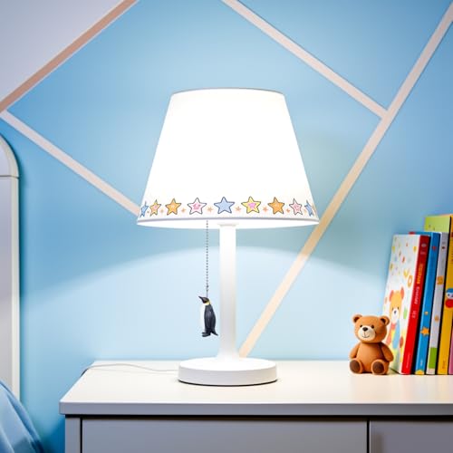 Image of Penguin Ceiling Fan Pull Chain, 14in Cute Animal String Pulls Charm Extension Decorative, 3mm Beaded Lamp Chains Extender Ornaments with Connector for Kids Room