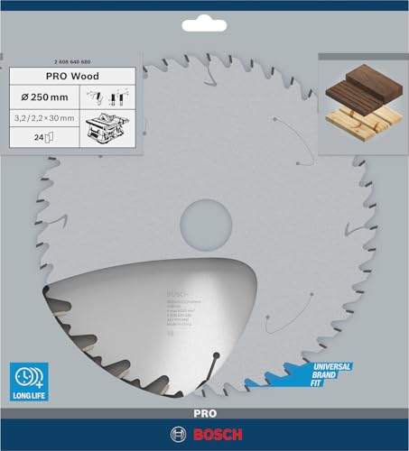 Lame scie circulaire de table 250x30 24 dents BOSCH SPEEDLINE WOOD Rapidité dans tous les types de bois - vue 3