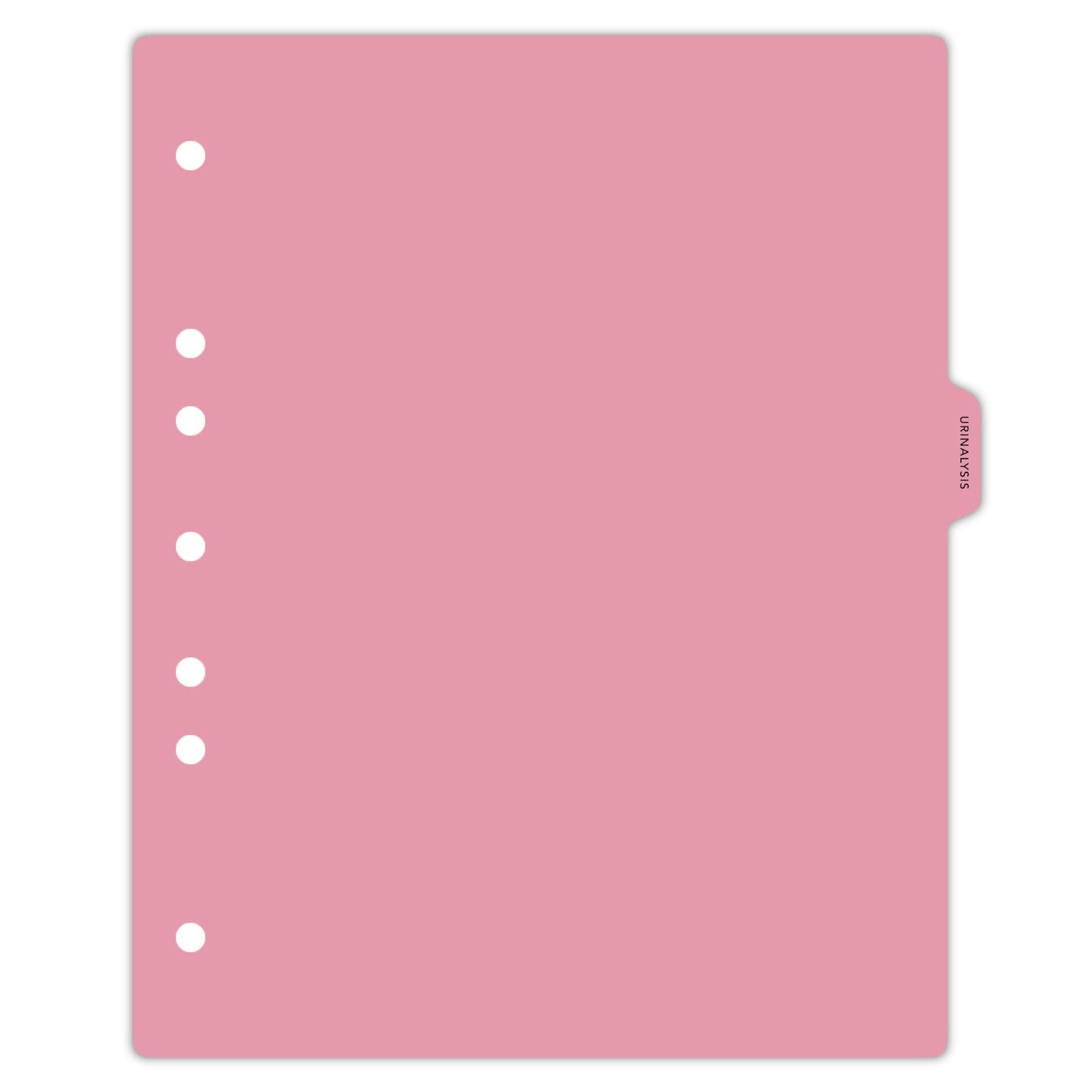 Carstens - Heavy Duty Urinalysis Plastic Ring Binder Dividers, Side Tab, 1/9 Cut, Tab 4 Position, US Letter, Pack of 10, (2616-74) - Ideal Medical Chart Dividers for 3 Ring Binders