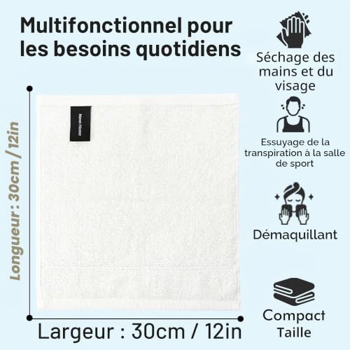 Débarbouillettes coton anti-irritation serviettes séchage rapide - 4