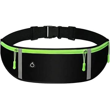 Waist Pack Bag Running Belt Reflective Runners Belt for Hiking Fitness Cycling Workout Gym Travel Jogging Pocket Belt