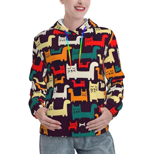 Sweat à capuche chat pour femme idéal pour vos moments de détente cocooning