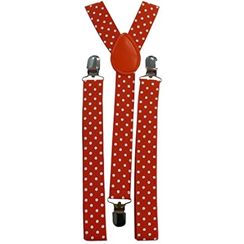 DangerousFX Adjustable Red & White Polka Dot Braces Cover