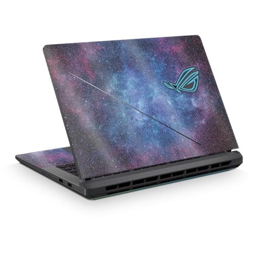 Glossy Glitter Laptop Skin Compatible with Asus ROG Strix G16 (2025) - Nebula - Premium 3M Vinyl Protective Wrap Decal Cover - Easy to Apply | Crafted in the USA by MightySkins