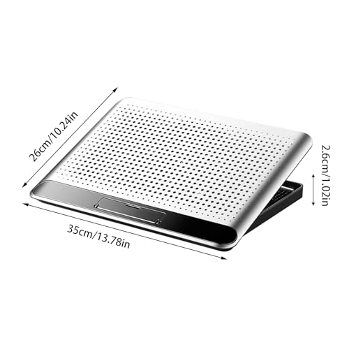 Base enfriadora ajustable para laptop en aleación de aluminio miniatura 2