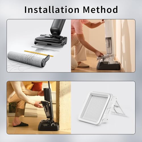 Rrochio Zubehör für roborock F25, 2 Bürstenrolle und 3 Filter für roborock F25 LT, F25 RT, F25 ACE, F25 ALT, F25 ACE Combo, F25 Combo Nass-Trocken Staubsauger Ersatzteile Zubehörsets Original