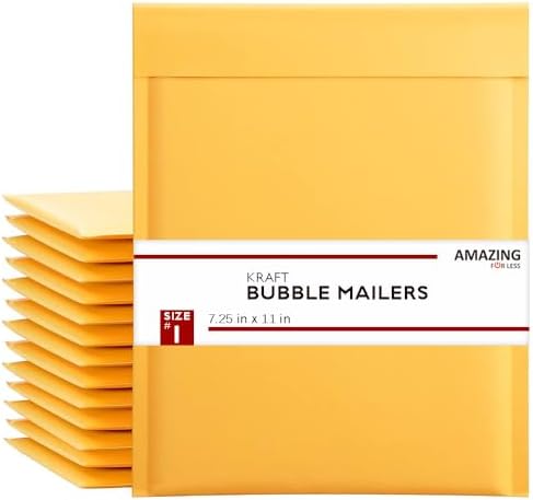 Buste Per Lettere 600 Buste Imbottite A Bolle #1 - Dimensioni 7,25x12 Pollici, Riciclabili, Per Spedizioni, Supplyhut Buste Poli Bolla - Foto 7