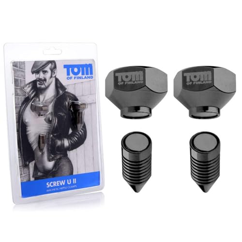 Pinces à Tétons Magnétiques Tom of Finland Bro's Broches noires