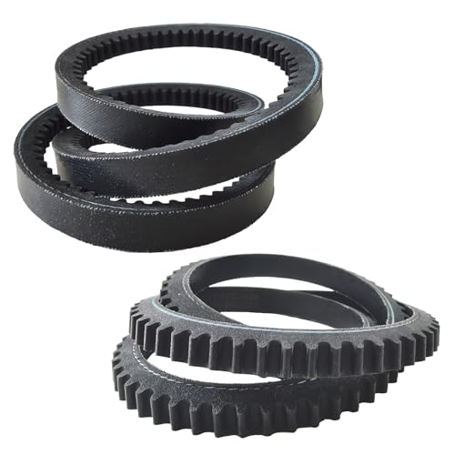 PuBaDuoParts 2-Pack 954-04050A Cogged Auger Drive Belt 1/2 x 35 for MTD Craftsman Cub Cadet Troy-Bilt 2-Stage Snow Thrower Replacement 754-04050A 754-04050 954-04050