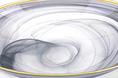 Imax 83904 Glass Bowl, Gray - Thumbnail 5