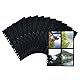 HERMA 7785 Fotohüllen für Ordner, 10 Stück, 10x15 cm, 4 Fächer geteilt, beidseitig bestückbare Fotophan Fotosichthüllen Sammelhüllen Postkartenhüllen Prospekthüllen mit Eurolochung, schwarz