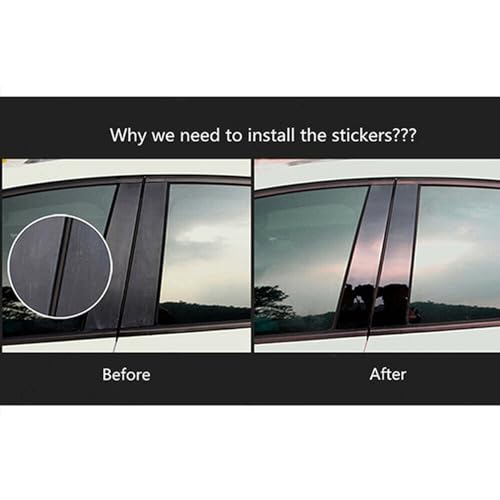 Postes de pilar de ventana en negro brillante para presumir de un VW Golf MK8 siempre impecable 6