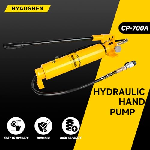 Image of CP-700-2 Hydraulic Manual Pump 10000psi High Pressure Hydraulic Hand Pump 2700cc Oil Capacity Hydraulic Lifting Pump