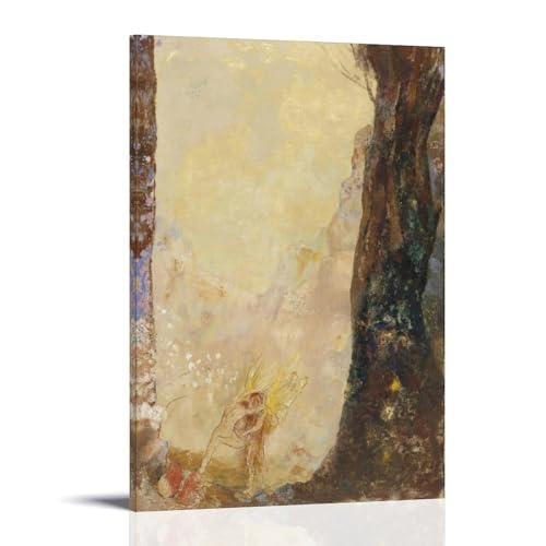 Odilon Redon Jacob lutte avec l'ange | Impression sur toile artistique de musée