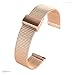 Produktbild DFKai1run Smartwatch Edelstahlarmband, Haken Haken Cinturino Orologio Herren Damen 18/20 / 22MM Ersatz Uhr mit Rose Gold Edelstahlgewebe Armband Modesport