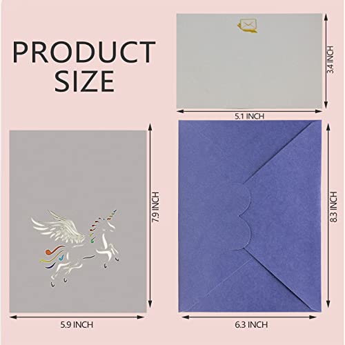 Fonbay 3D Pop Up Unicorn Greeting Card Popup Birthday Cards For Kids Mum Daughter Sister Women Anniversary Thank You Wedding, All Occasion Gifts For Her Boys Girls Niece Granddaughter(Unicorn) #TOP2