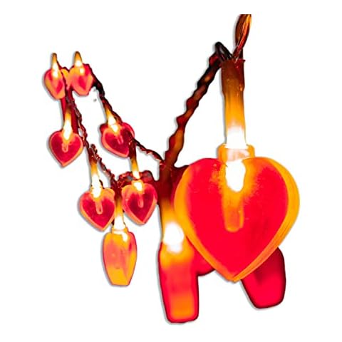 The Glowhouse Red Heart String Lights Cover