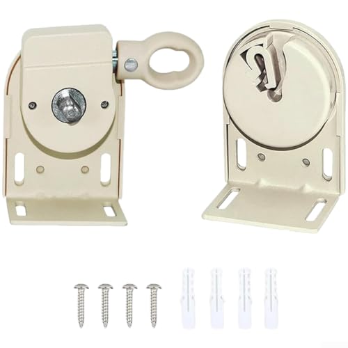 UrbanHui Soporte para persianas enrollables con deslizador ajustable para aplicaciones al aire libre que necesitan soluciones de montaje fiables (beige)