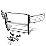 Auto Dynasty Front Bumper Protector Brush Grille Guard (Chrome) Compatible with Dodge Ram 1500 Pickup 09-18