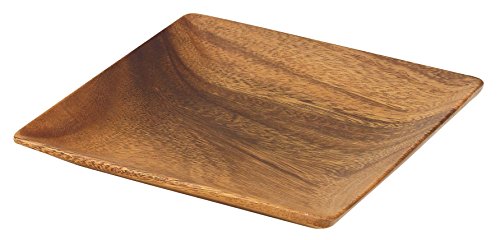 Pacific Merchants K0051 Acaciaware 7-Inch Acacia Wood Square Plate