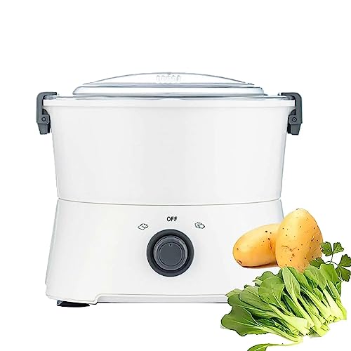 FUYAO Electric Potato Peeler, Automatic Peeling Machine, One-button Drive Safe and Efficient, Vegetable Dryer Salad Dehydrator, for Commercial and Home Peel Potatoes/Pears/Apple