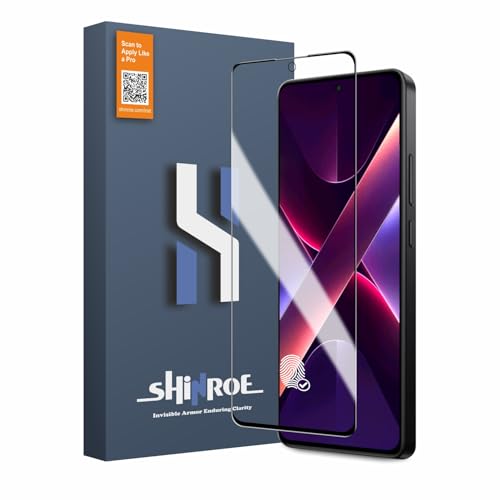 Image of Tempered Glass for Poco X7 Pro (6.67 Inch) Military Grade 9H Screen Guard, Anti-Scratch, Shatterproof, Edge-to-Edge Full Coverage - Black Border