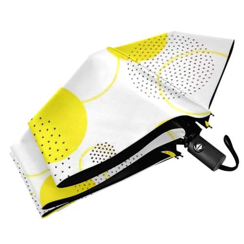 Parapluie géométrique à pois jaunes pour le camping et les professionnels - 7