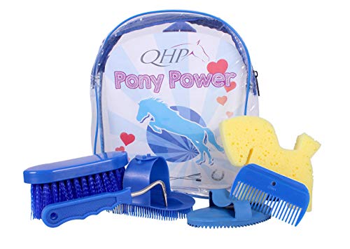 Kit de toilette pour enfants bleu cobalt Pony Power complet