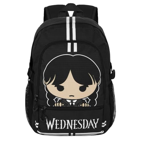 Wednesday Fan Fight Backpack 2.2 Cute, Grey, One Size2