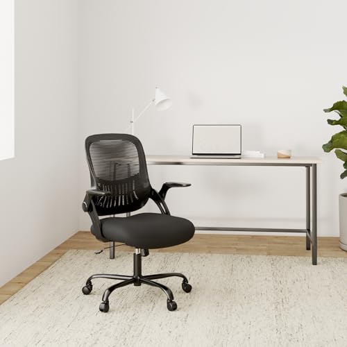 DUMOS Bürostuhl Ergonomisch, Schreibtischstuhl mit Lendenwirbelstütze, Verstellbaren Armlehnen...