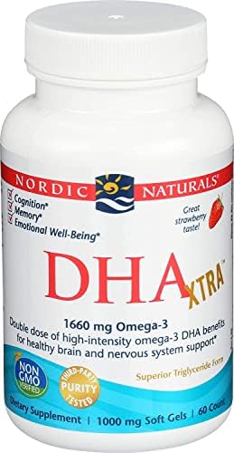Nordic Naturals DHA Xtra 60 Softgels, Strawberry