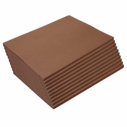 Colorations 9" x 12" Mediumweight Dark Brown Construction Paper - 500 Sheets, Bulk Pack Art Paper, Arts and Crafts, School Supplies, Drawing, Coloring, Painting, 3D Art Paper