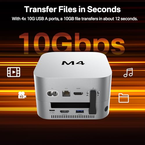 Image of ACASIS 10-in-1 Dock with 10Gbps Dual SSD Enclosure for M4 /M4PRO Mac mini, 4xUSB A 10Gbps, 1xHDMI 4k@60Hz, SD /TF3.0, PD30W, Software RAID | Up to 16TB
