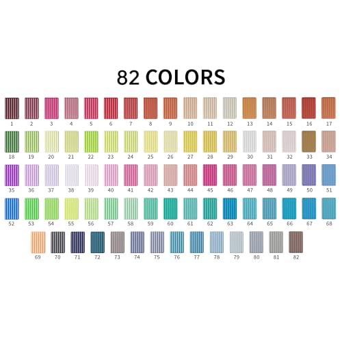 Image of Aestd-ST Polymer Clay 82 Colors, Oven Bake Modeling Clay for Kids & Artists