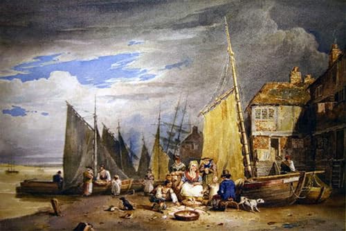 Affiche impression sur toile David Cox tableau decoration salon moderne abstrait 60x90