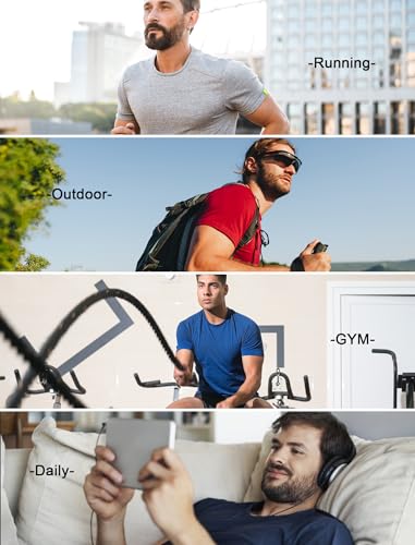 OYGSieg 6 Pack Workout Shirts for Men Moisture Wicking Quick Dry Athletic Gym Crew Neck Short Sleeve Active UPF SPF T Shirt 6