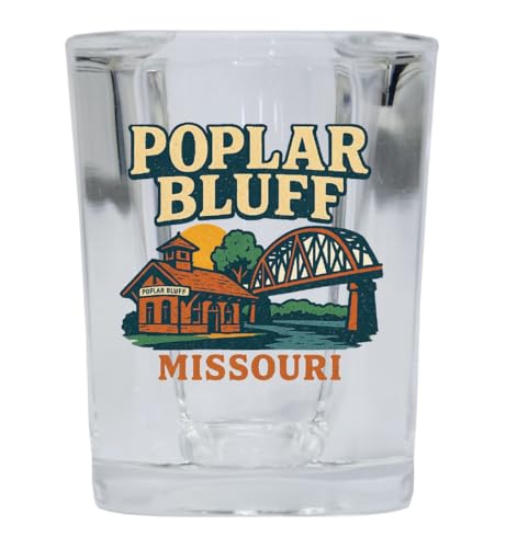 Vaso para shot de vidrio cuadrado 2 oz souvenir