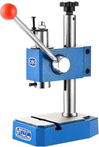 DIY Leather Craft Manual Punching Press - 0.5 Ton Stamping & Riveting Tool, 12.6" Height for Precision Projects, Ideal for Leatherwork & Crafting Enthusiasts