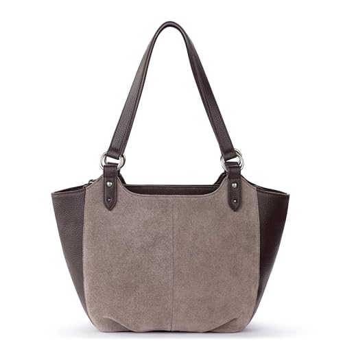 Image of The Sak Bolinas Leather Satchel - Spacious Shoulder Bag with Zip Closure