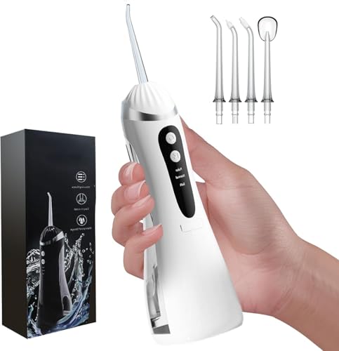 Image of Oral Irrigator Water Flosser | 3 Modes, 4 Jets and 200ml Water Tank Capacity | Rechargeable and IPX7 Waterproof Cordless Design for Teeth Cleaning(Multicolor)