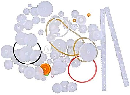 Gugxiom Zahnräder Set - 34-84 Teile Kunststoff Getriebe Für DIY Roboter & Modelle