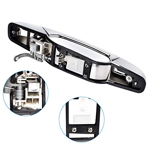 Faersi 4Pcs Outside Exterior Door Handle Front Rear Driver & Passenger Side Replacements For Cadillac Escalade Chevy Silverado Gmc Sierra Yukon Pickup Truck Suv 2007 2008 2009 2010 2011 2012 2013 #TOP2