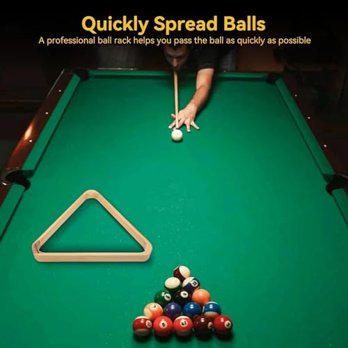 Billardtisch-Zubehör, Billardrahmen, Professioneller Billardtisch aus Holz, Dreieckiger Rautenrahmen, Verdickter Billardtisch, Dreieckiges Billard, Snookerkugeln, Rack, Sportzubehör, Zubehör