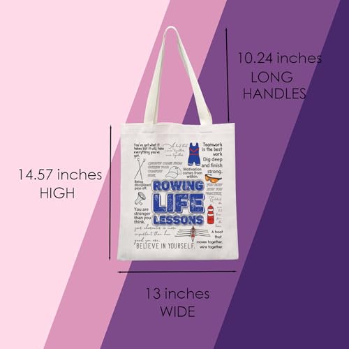 Bolsa Tote Rowing Lover Gift Lecciones Vida miniatura 3