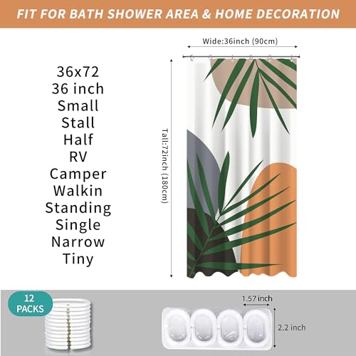 Petit rideau de douche bohème 91x183 cm imperméable en polyester - 4