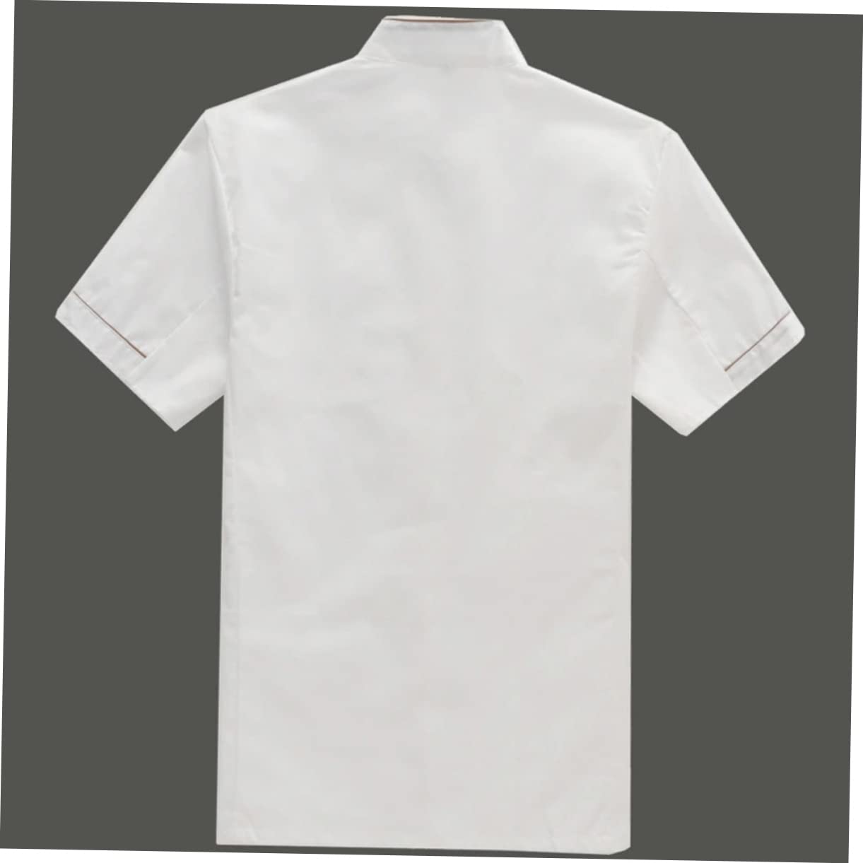 FRCOLOR Unisex Short Sleeve Chef Coat for Catering Food Service Casual Loose Fit White Oil Breathable Material for Kitchen Restaurant Use