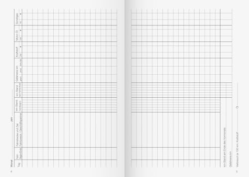 Brunnen 1010150 Fahrtenbuch (A5, Kartoneinband, 16 Blatt) sortiert