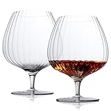 LEMONSODA Whiskey Bourbon Brandy Crystal Glasses Snifter Set of 2-100% Lead-Free Crystal for Spirits, Whiskey, Scotch, and Cognac – Perfect for Home Bars & Gift Sets – 20oz (570ml) (Set of 2)