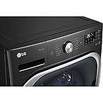 5.2 cu. Ft Stackable Smart Front Load Washer in Black Steel with Steam & Turbowash Technology - Image 4
