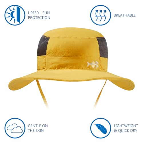Image of BASSDASH UPF 50+ Sun Fishing Hat Water Resistant with Detachable Neck Flap
